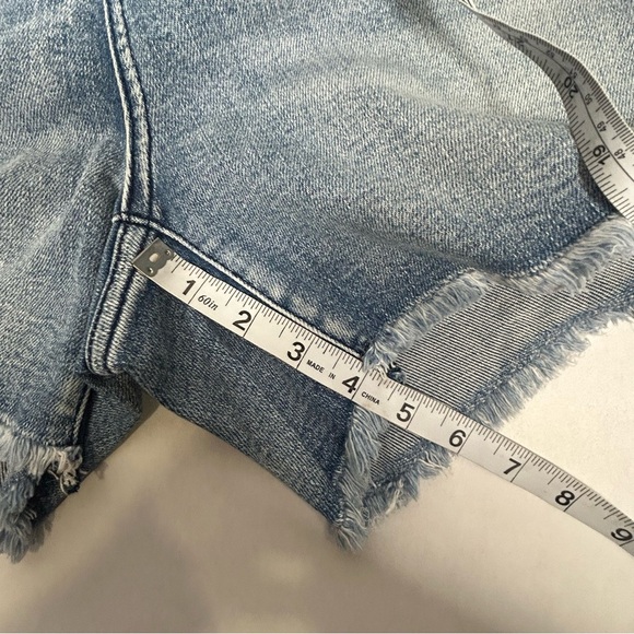 Judy Blue Jean Shorts Blue Distressed Cut-Offs - Picture 6 of 12